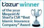 t'azur winner of the 2010 Maqasid Al-Sharia CSR awards